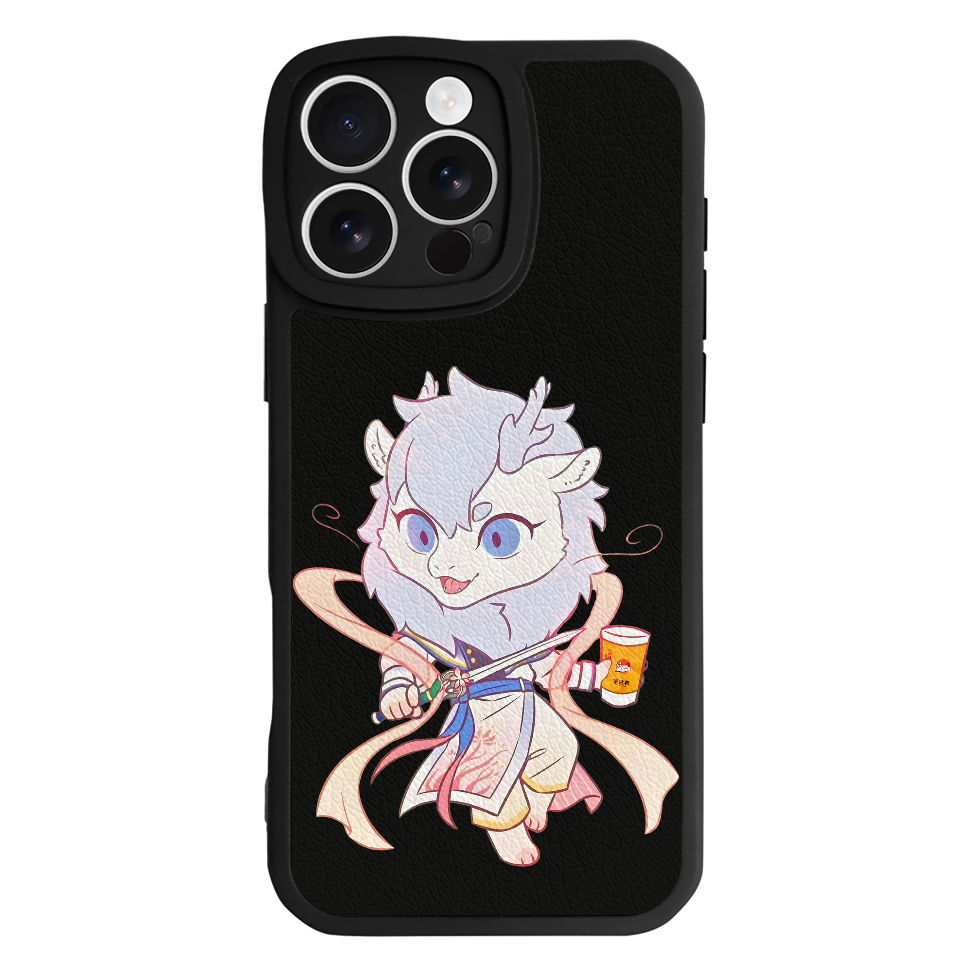 （画像用） Ne Zha 2 ナタ 魔童の大暴れ 【iPhone 16シリーズ対応】シリコンスマホケース（レザー調） 材質：シリコン